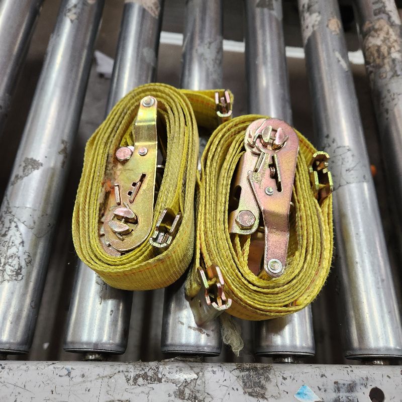 Photo 1 of 2 YELLOW E TRACK RATCHET STRAPS