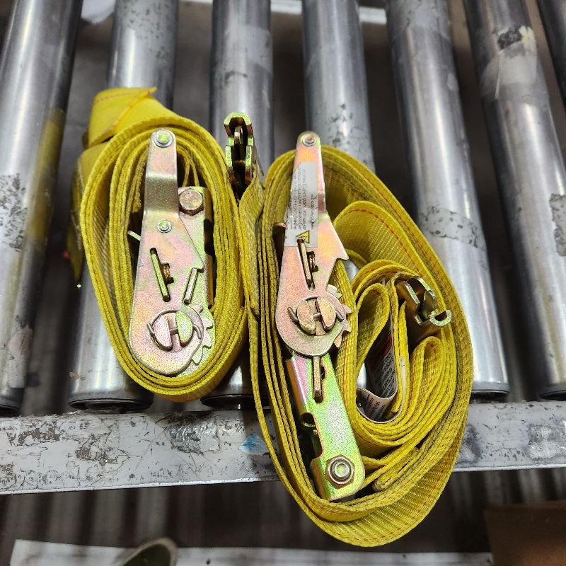 Photo 1 of 2 YELLOW E TRACK RATCHET STRAPS