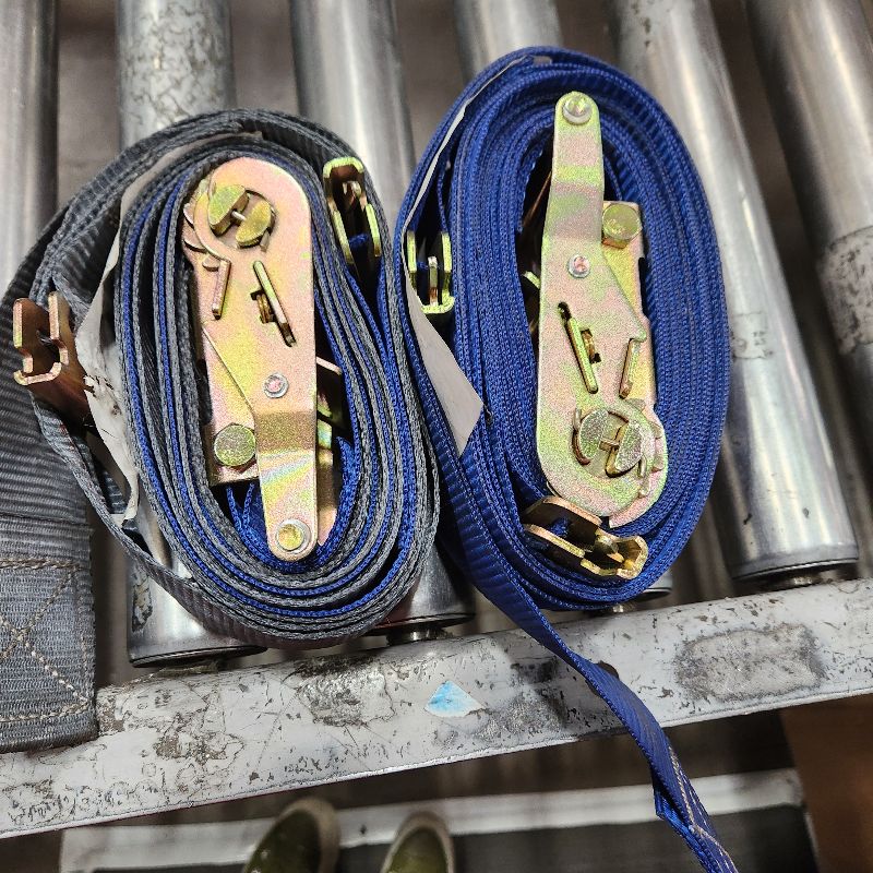 Photo 1 of 2 BLUE E TRACK RATCHET STRAPS