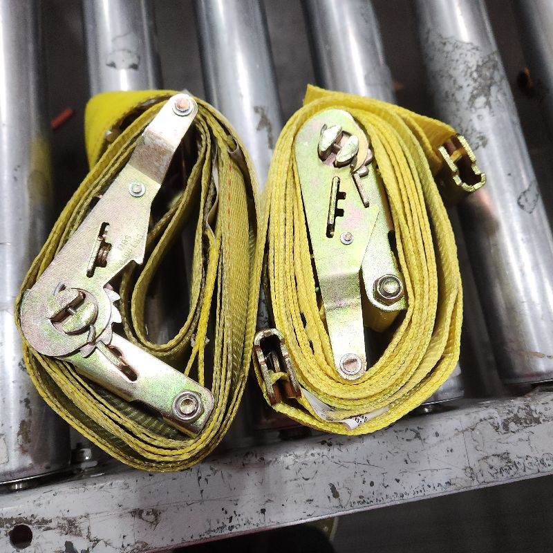 Photo 1 of 2 YELLOW E TRACK RATCHET STRAPS