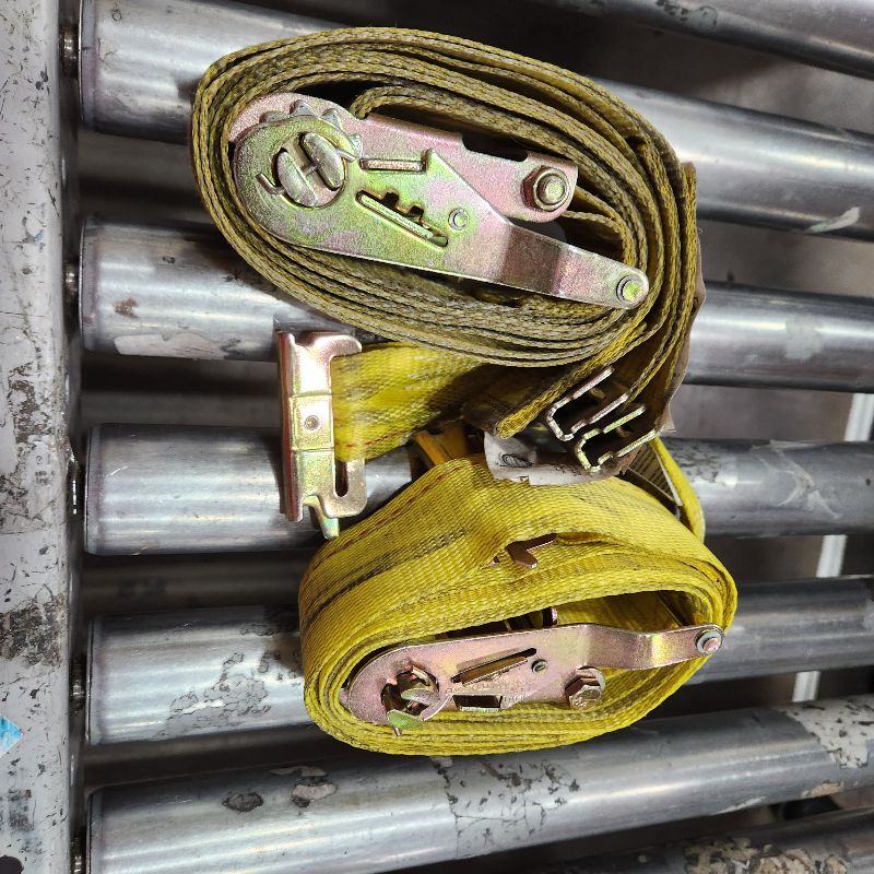 Photo 1 of 2 YELLOW E TRACK RATCHET STRAPS