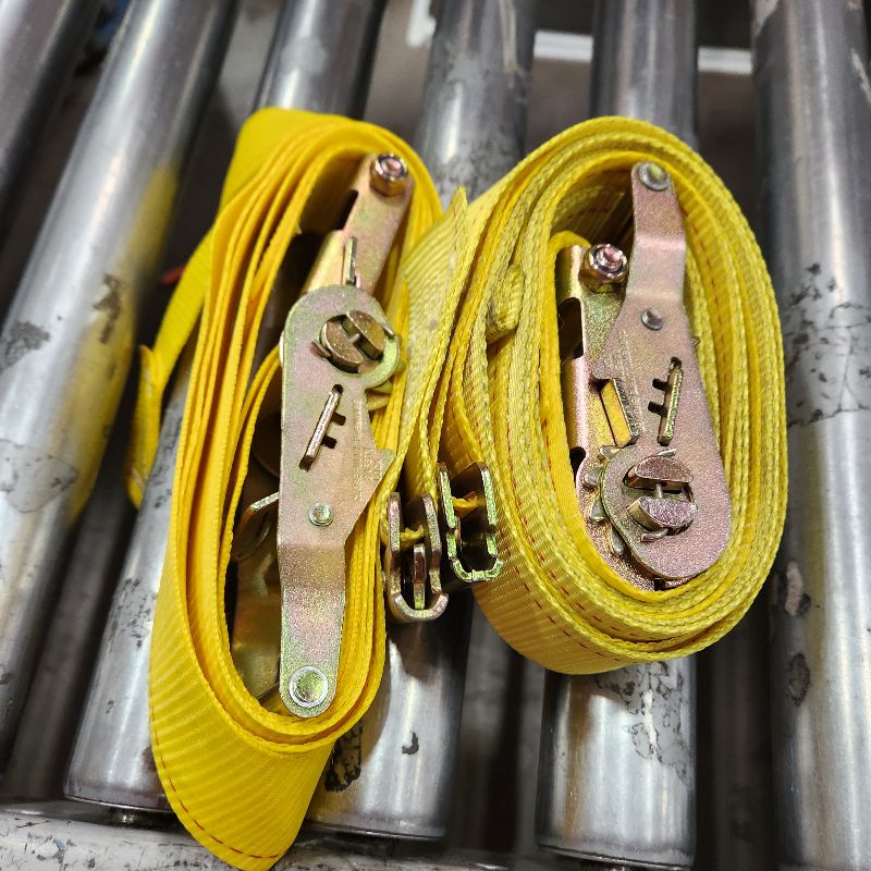 Photo 1 of 2 YELLOW E TRACK RATCHET STRAPS