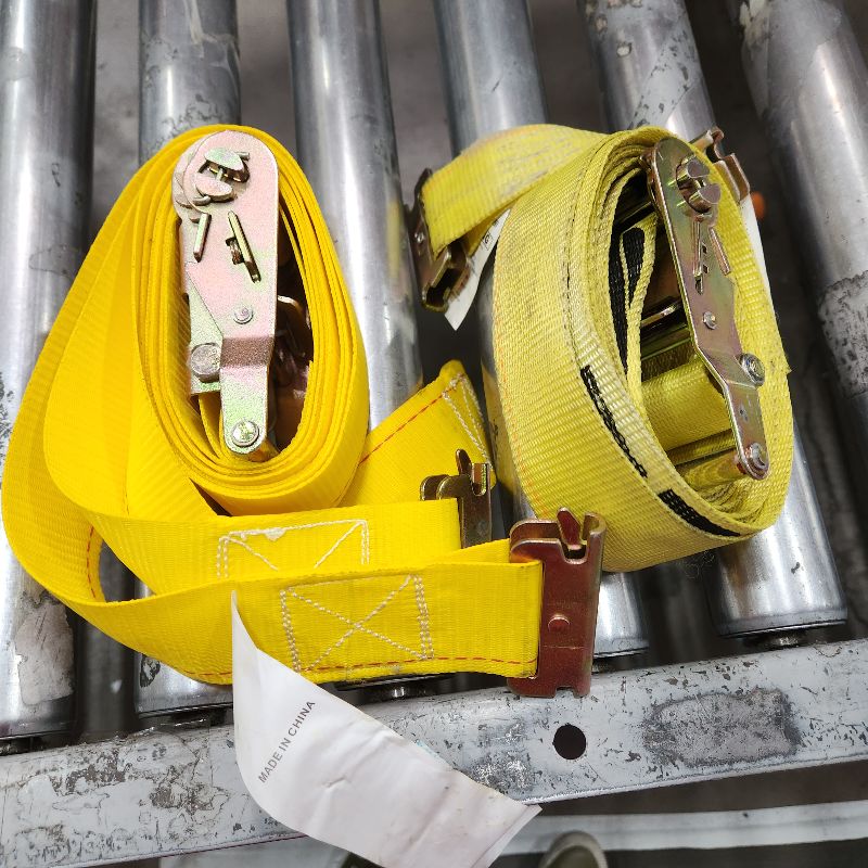 Photo 1 of 2 YELLOW E TRACK RATCHET STRAPS