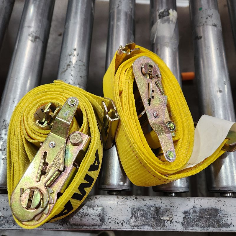 Photo 1 of 2 YELLOW E TRACK RATCHET STRAPS