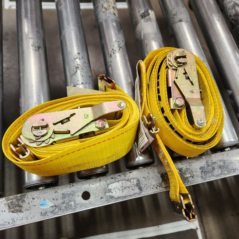 Photo 1 of 2 YELLOW E TRACK RATCHET STRAPS