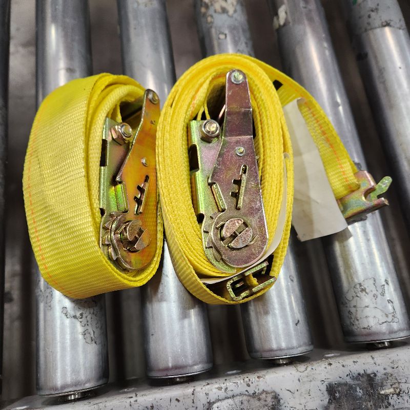 Photo 1 of 2 YELLOW E TRACK RATCHET STRAPS