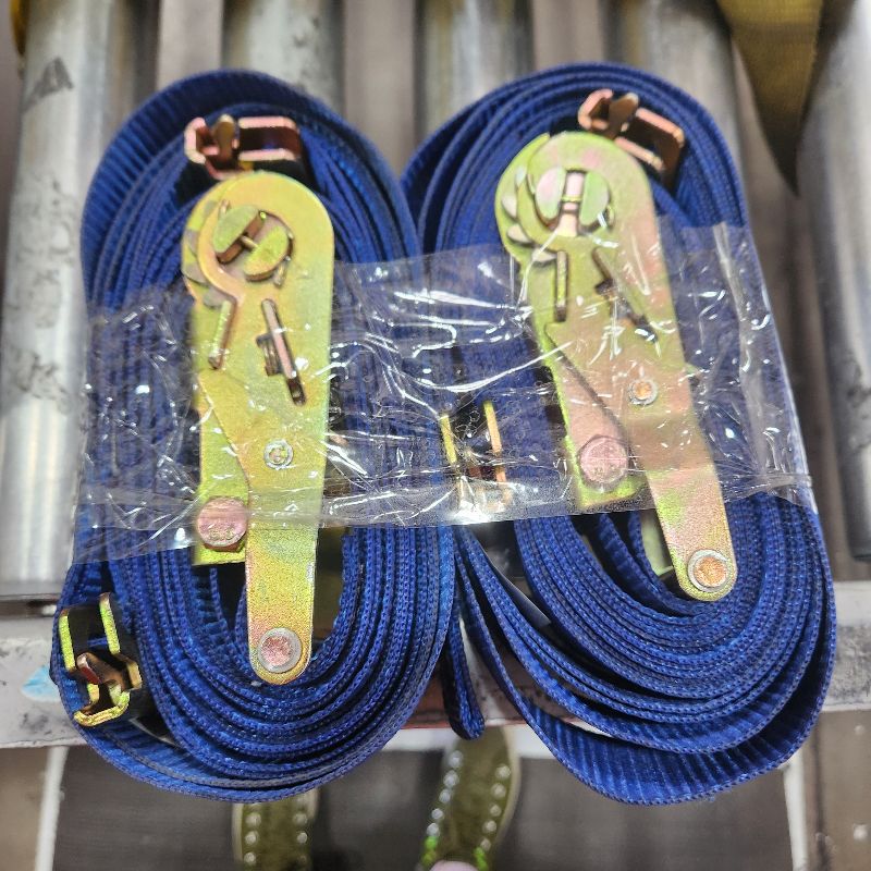 Photo 1 of 2 BLUE E TRACK RATCHET STRAPS