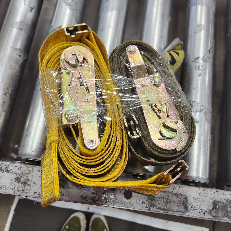 Photo 1 of 2 YELLOW E TRACK RATCHET STRAPS