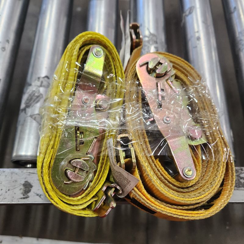 Photo 1 of 2 YELLOW E TRACK RATCHET STRAPS