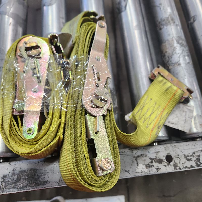 Photo 1 of 2 YELLOW E TRACK RATCHET STRAPS