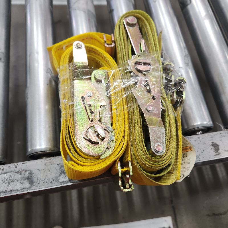 Photo 1 of 2 YELLOW E TRACK RATCHET STRAPS