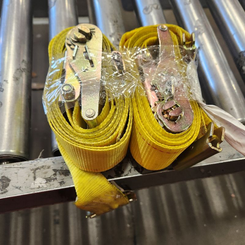 Photo 1 of 2 YELLOW E TRACK RATCHET STRAPS