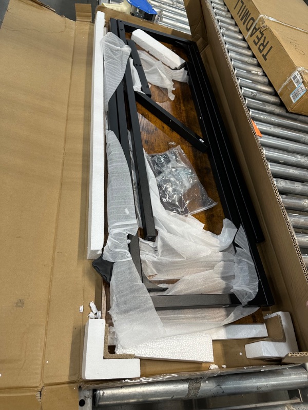 Photo 1 of ODK 47” Bar Table, Bar Height Pub Table, Counter Height Table, Rectangle High Top Kitchen & Dining Tables with Sturdy Legs & Easy-to-Clean Top & 10 Min Quick Assembly, Indoor use, Rustic Brown Rustic Brown 47"