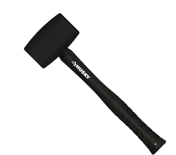 Photo 1 of 16 oz. Black Rubber Mallet Fiberglass Handle
