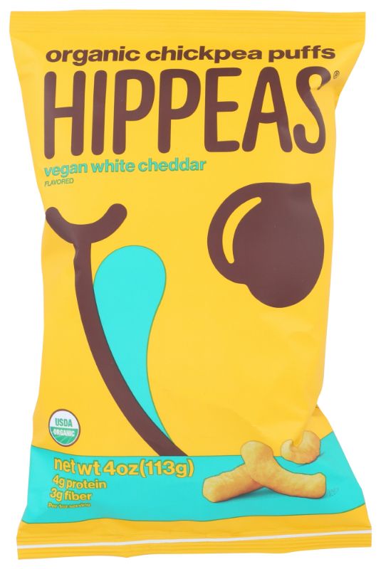 Photo 1 of **best by 12/25/23!! Hippeas Chickpea Puffs Vegan White Cheddar, 113g 5pck

