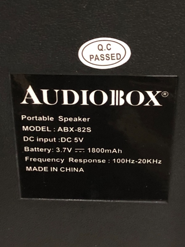 Photo 5 of (READ NOTES) Audiobox Portable 8" PA Speaker with Stand