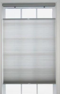 Photo 1 of allen + roth 70-in x 72-in Gray Light Filtering Cordless Top-down/bottom-up Cellular Shade
