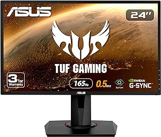 Photo 1 of ASUS VG248QG 24" G-SYNC Gaming Monitor 165Hz 1080p 0.5ms Eye Care with DP HDMI DVI,Black
