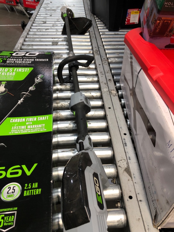 Photo 1 of EGO Power+ ST1521S 15-Inch String Trimmer with POWERLOAD and Carbon Fiber Split Shaft Weed Wacker 2.5Ah Battery and Charger Included & Worx WG896 12 Amp 7.5" Electric Lawn Edger & Trencher Trimmer+ Edger & Trencher 15in Powerload / Carbon Fiber (2.5AH)