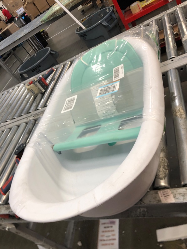 Photo 2 of 4-in-1 Grow-with-Me Bath Tub by Frida Baby Transforms Infant Bathtub to Toddler Bath Seat with Backrest for Assisted Sitting in Tub