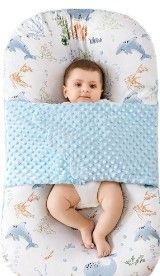 Photo 1 of Baby Lounger - Baby Lounger for Newborn - Baby Lounger Pillow - Soft 100% Cotton - Baby Nest