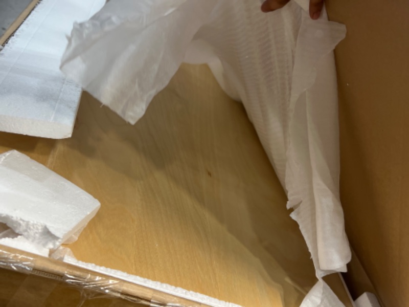 Photo 1 of Max & Lily Solid Wood Desk, 55 Inches, Natural Natural 55 Inches