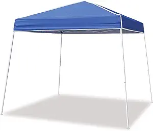 Photo 1 of ***DAMAGED - BENT FRAME***
Z-SHADE 10 Ft. X 10 Ft. Blue Horizon Angled Leg Instant Shade Canopy Tent Shelter
