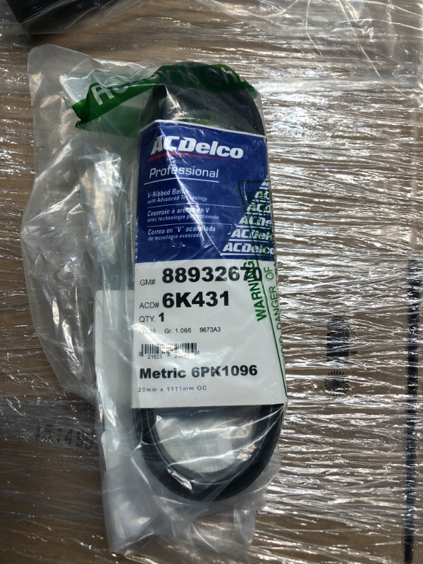 Photo 2 of ACDelco Gold 6K431 Standard V-Ribbed Serpentine Belt