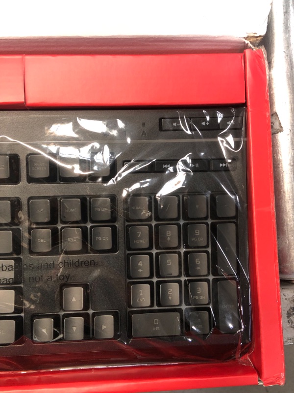 Photo 1 of HyperX Alloy Core RGB – Membrane Gaming Keyboard, Comfortable Quiet Silent Keys with RGB LED Lighting Effects, Spill Resistant, Dedicated Media Keys, Compatible with Windows 10/8.1/8/7 – Black