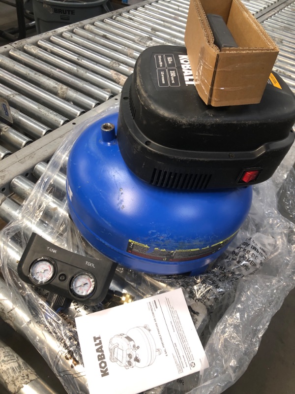 Photo 2 of **FOR PARTS ONLY*NON0FUNCITONAL**
KOBALT 6-GAL Portable Pancake Air Compressor