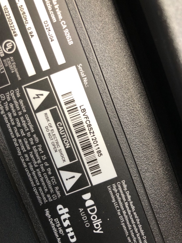 Photo 3 of **MISSING REMOTE**  VIZIO 32-inch D-Series Full HD 1080p Smart TV with Apple AirPlay and Chromecast Built-in, Alexa Compatibility, D32f-J04, 2022 Model 32 in 1080p Bezel