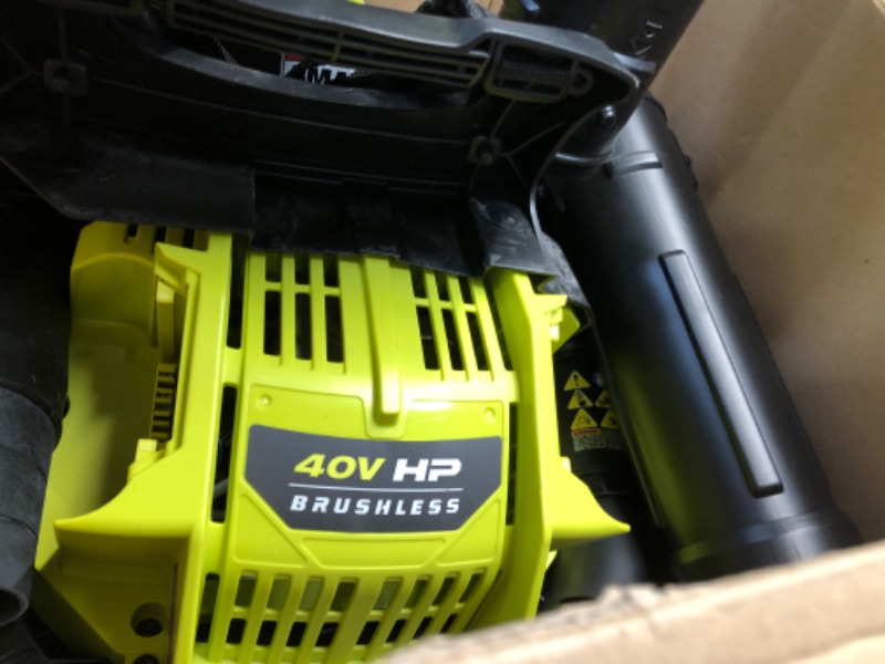 Photo 5 of **MISSING BOTH BATTERIES**  40V HP Brushless Whisper Series 165 MPH 730 CFM Cordless Battery Backpack Blower with (2) 6.0 Ah Batteries and Charger