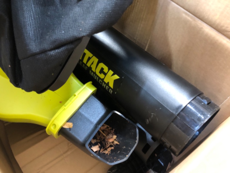 Photo 3 of RYOBI 40-Volt Lithium-Ion Cordless Battery Leaf Vacuum/Mulcher (Tool Only)