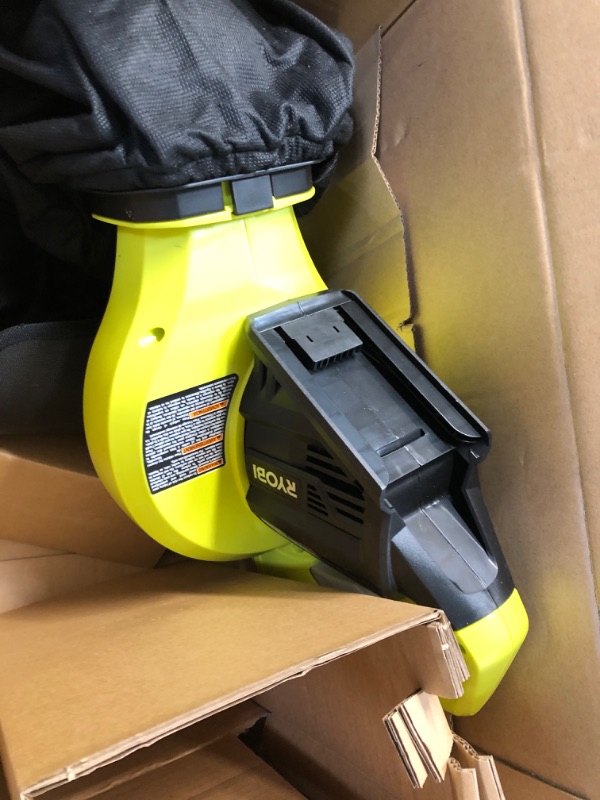 Photo 1 of **MISSING THE SPOUT**  RYOBI 40-Volt Lithium-Ion Cordless Battery Leaf Vacuum/Mulcher (Tool Only)