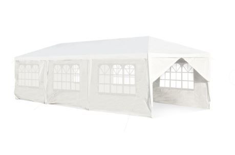 Photo 1 of 10 x 30 Feet Outdoor Canopy Tent with 6 Removable Sidewalls and 2 Doorways 