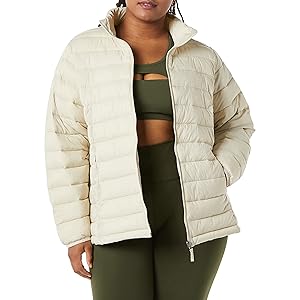 Photo 1 of Essentials Womens Lightweight Long-Sleeve Water-Resistant Packable Puffer Jacket--2X
