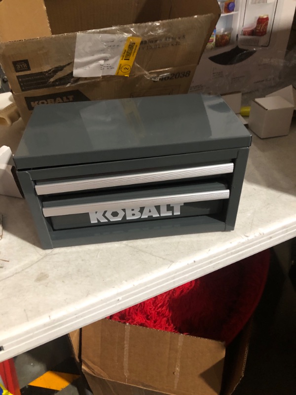 Photo 3 of **READ NOTES BELOW**Kobalt Mini 10.83-in 2-Drawer Gray Steel Tool Box
