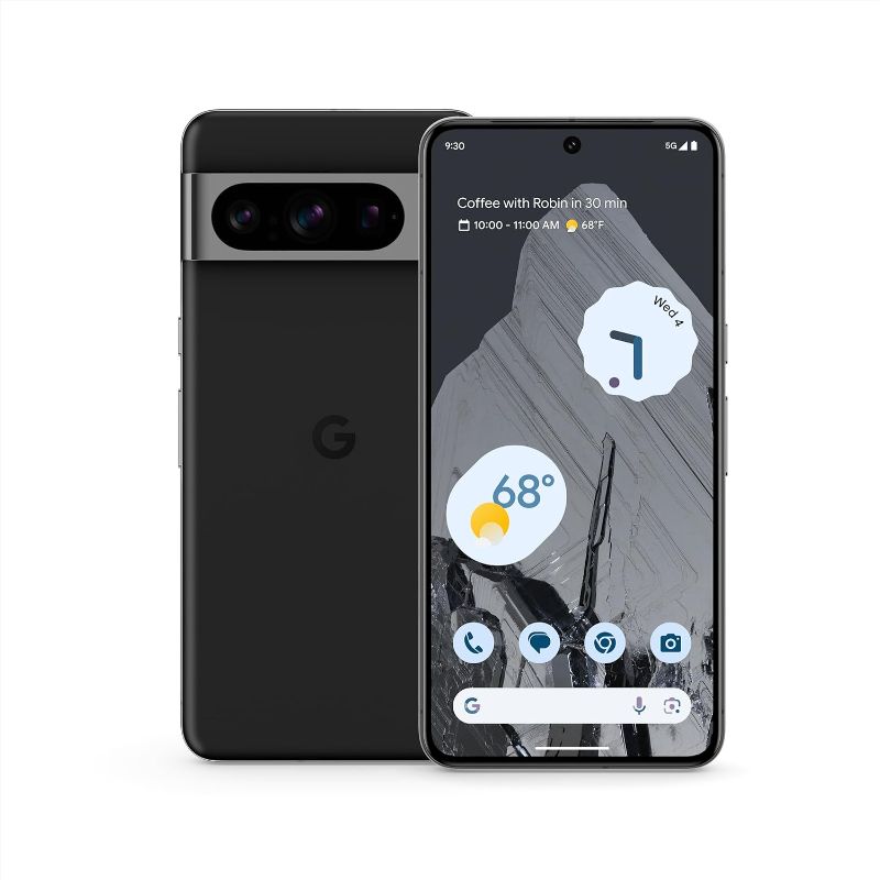 Photo 1 of Google Pixel 8 Pro - Unlocked Android Smartphone with Telephoto Lens and Super Actua Display - 24-Hour Battery - Obsidian - 128 GB
