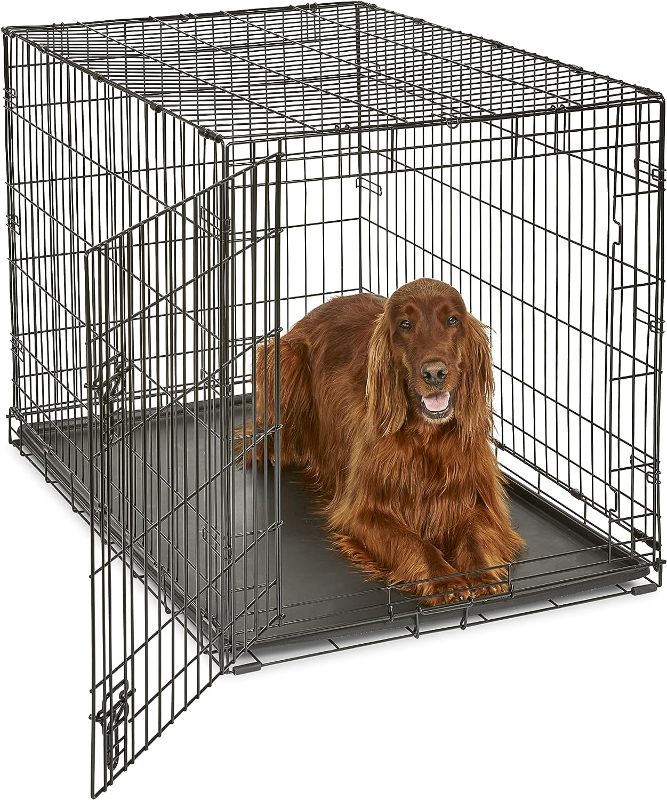 Photo 1 of  Single Door New World Dog Crate, Includes Leak-Proof Pan, Floor Protecting Feet, & New Patented Features, 42 Inch
