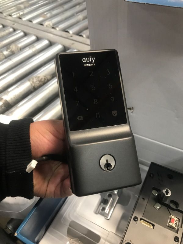 Photo 3 of * Missing 2 main bolts *
eufy Security - Smart Lock Wi-Fi Replacement Deadbolt with App/Keypad/Biometric Access - Black
