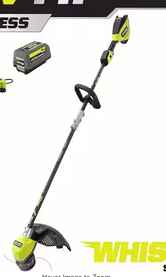 Photo 1 of 40V HP Brushless Whisper Series 17 in. Cordless Battery Carbon Fiber Shaft String Trimmer w/ 6.0 Ah Battery & Charger
