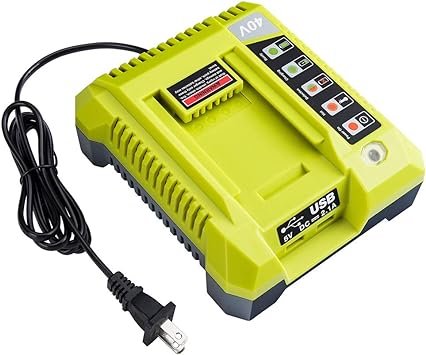 Photo 1 of 40V Charger for Ryobi, Hipoke OP401 Lithium-ion Battery Charger for OP4015 OP4026 OP4026A OP4030 OP4040 OP4050 OP4050A OP4060 OP40261 OP40301 OP40401 OP40501 OP40601 Ryobi 40V Lithium-ion Battery
