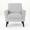 Photo 1 of 
Noble House
Sienna Mid-Century Modern Button Back Light Gray Fabric Club Chair
Questions & An