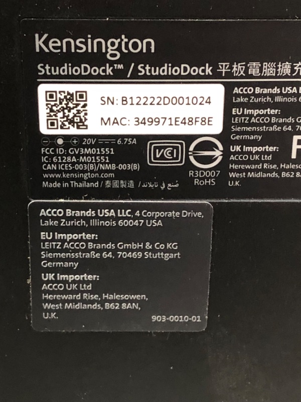 Photo 3 of Kensington iPad Docking Station - StudioDock for 12.9" iPad Pro (2018/2020/2021/2022) (K39160WW)