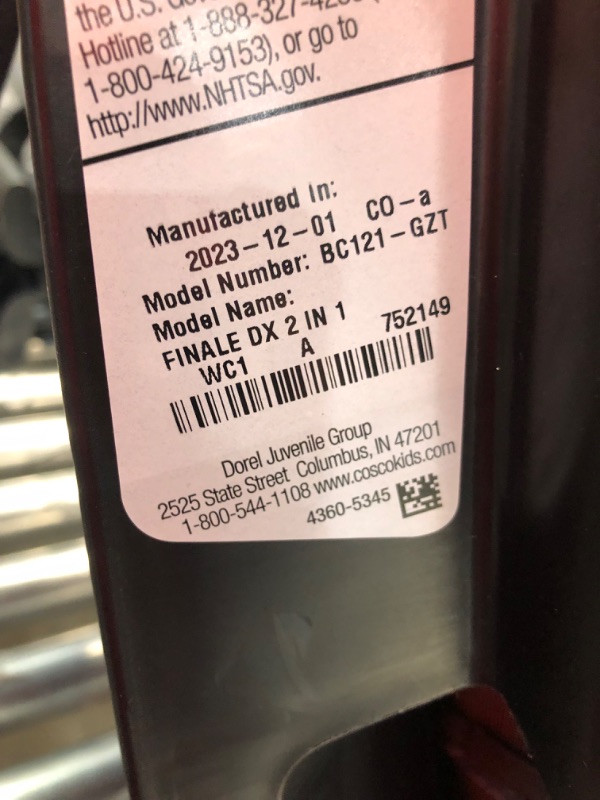 Photo 2 of ***SEE NOTES*** Cosco Finale DX 2-in-1 Booster Car Seat, Extended Use: Forward-Facing, Belt-Positioning Booster in Organic Waves