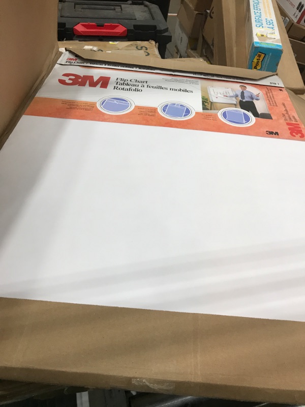 Photo 2 of 3M Flip Charts, 25"x30", White, 40 Sheets/Pad, 1 Pads/Carton MMM570
