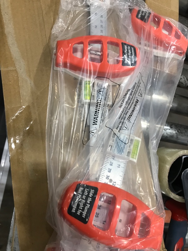 Photo 1 of (2) Pack - Hang Hero - All in One Picture Hanging System! Measures, Levels and Inserts Nails at Perfect Depth and Angle. Incl (2) Hang Hero Units and (50) #17 Brad Nails! 2 Pack
