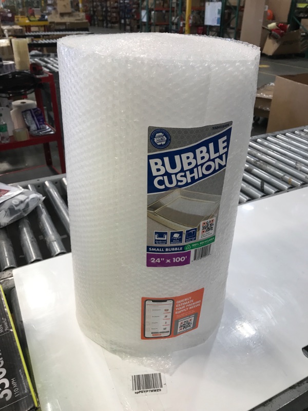 Photo 2 of 3/16 in. x 24 in. x 100 ft. Clear Perforated Bubble Cushion Wrap