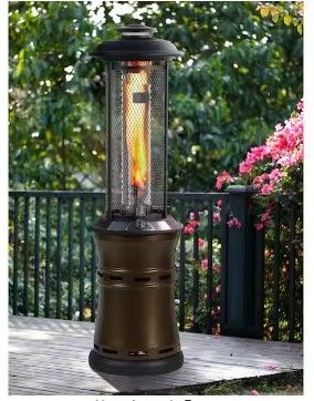 Photo 1 of 36,000 BTUs Outdoor Gas Patio Heaters Floor-Standing, Dancing Flame, Retractable Commercial
