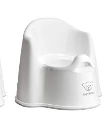 Photo 1 of BabyBjörn Potty Chair, White/Grey 